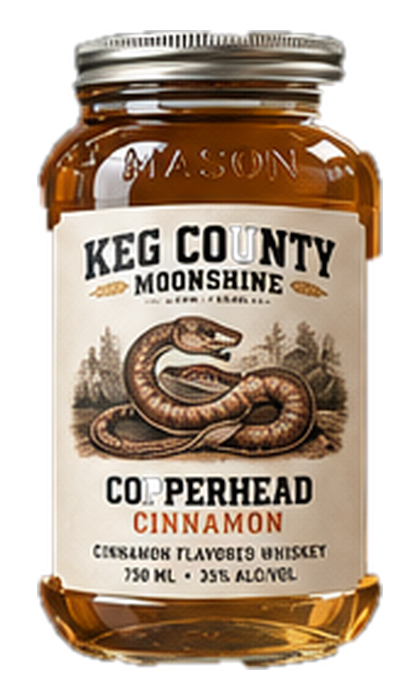 Copperhead Cinnamon moonshine jar